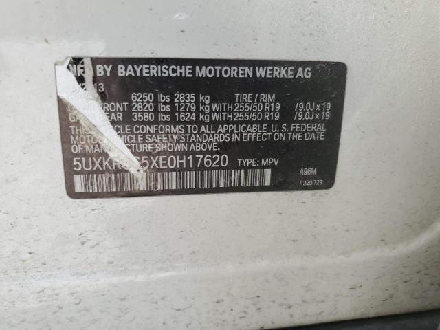 VIN 5UXKR0C5XE0H17620 2014 BMW X5, Xdrive35I no.12