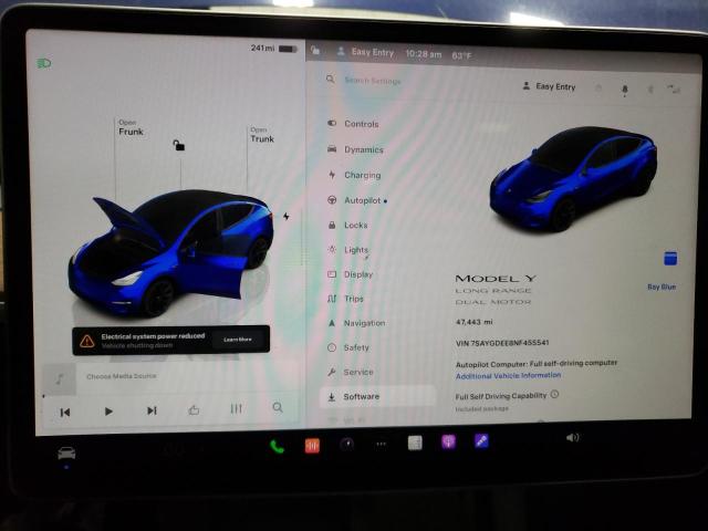 2022 TESLA MODEL Y - 7SAYGDEE8NF455541
