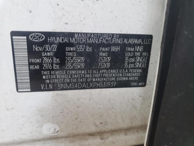 VIN 5NMS4DALXPH531939 2023 HYUNDAI SANTA FE no.13