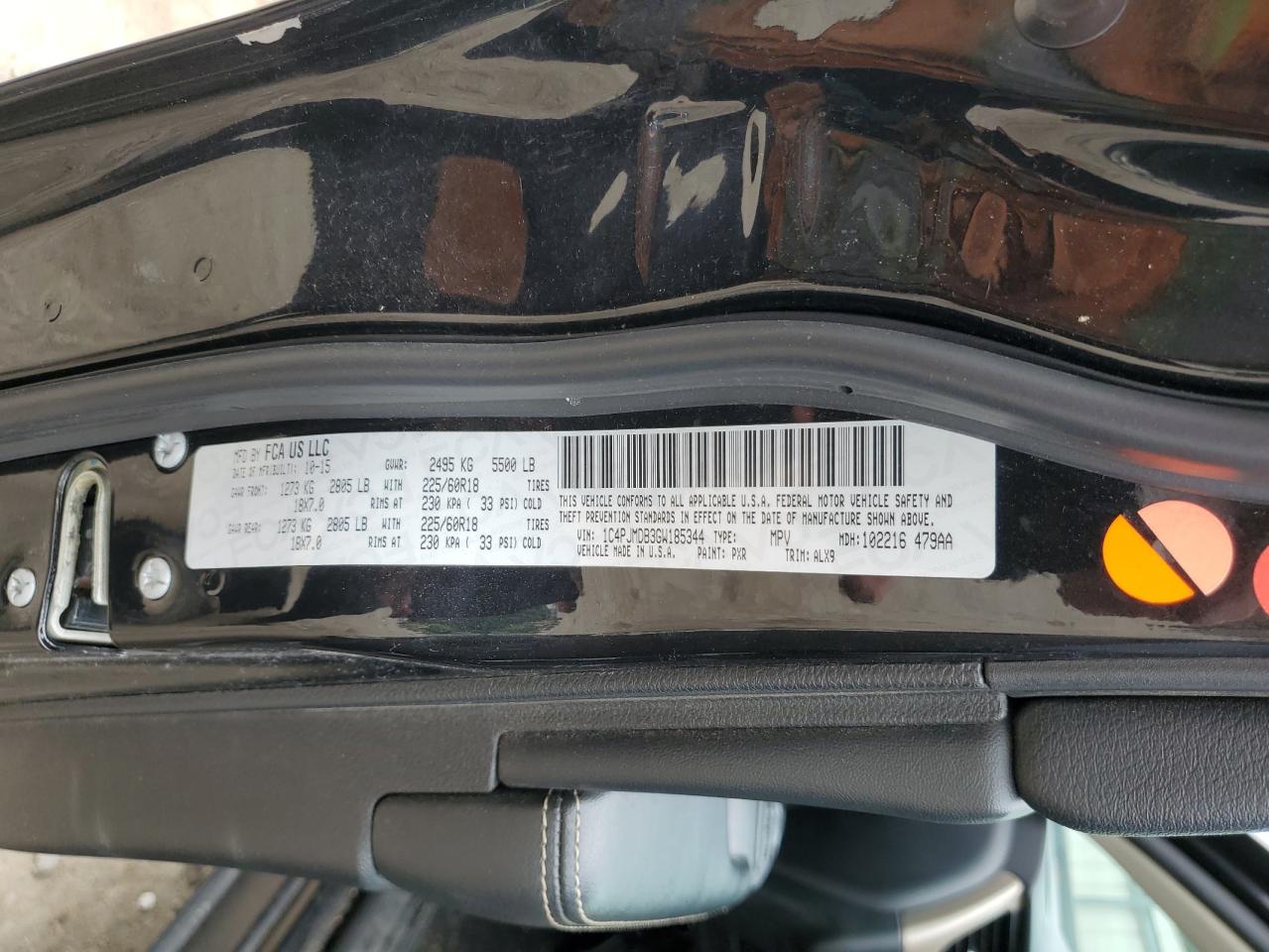 1C4PJMDB3GW185344 2016 Jeep Cherokee Limited