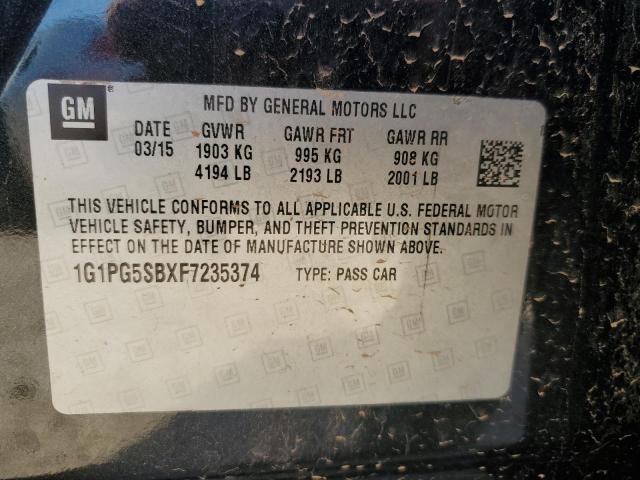 2015 CHEVROLET CRUZE LTZ - 1G1PG5SBXF7235374