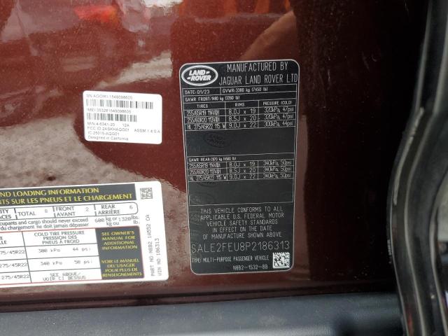 VIN SALE2FEU8P2186313 2023 Land Rover Defender, 130... no.13