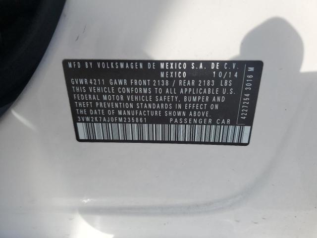 2015 VOLKSWAGEN JETTA BASE - 3VW2K7AJ0FM235861
