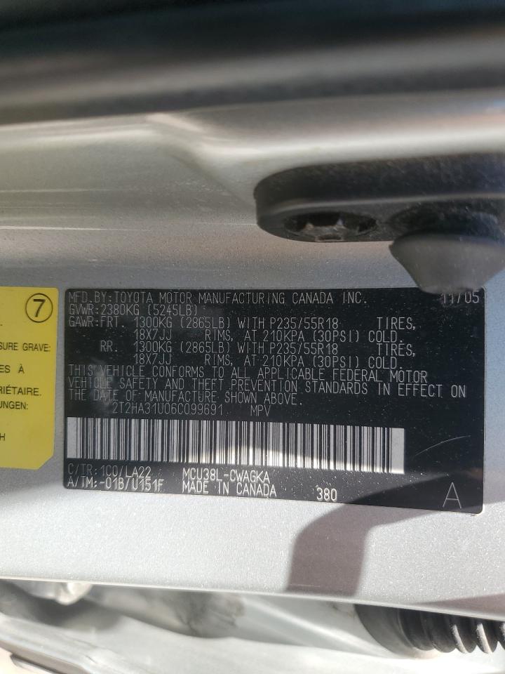 2T2HA31U06C099691 2006 Lexus Rx 330