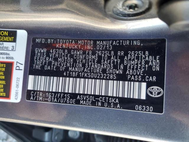 VIN 4T1BF1FK5DU232285 2013 Toyota Camry, L no.13