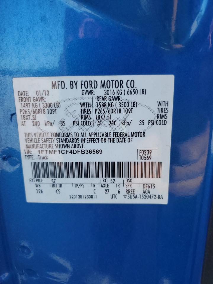 1FTMF1CF4DFB36589 2013 Ford F150