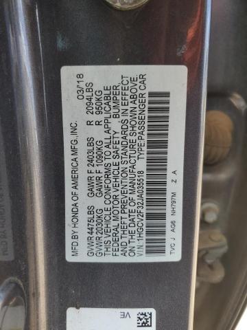 2018 HONDA ACCORD SPO - 1HGCV2F32JA035518