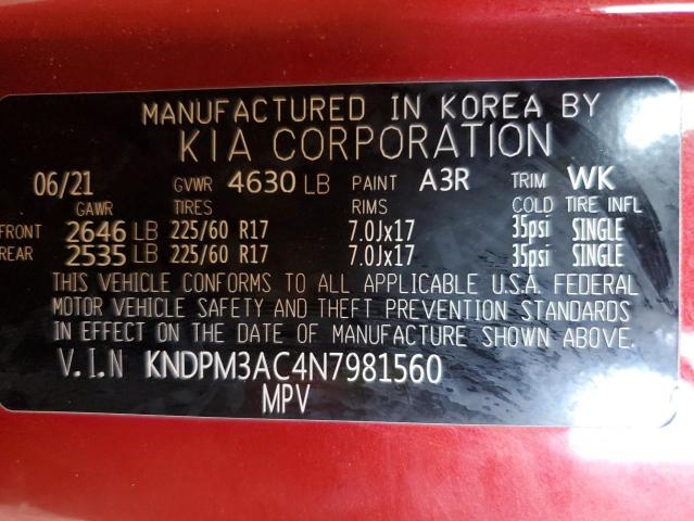 2022 KIA SPORTAGE L - KNDPM3AC4N7981560