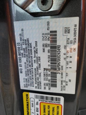 VIN 3FA6P0H70ER243490 2014 Ford Fusion, SE no.13