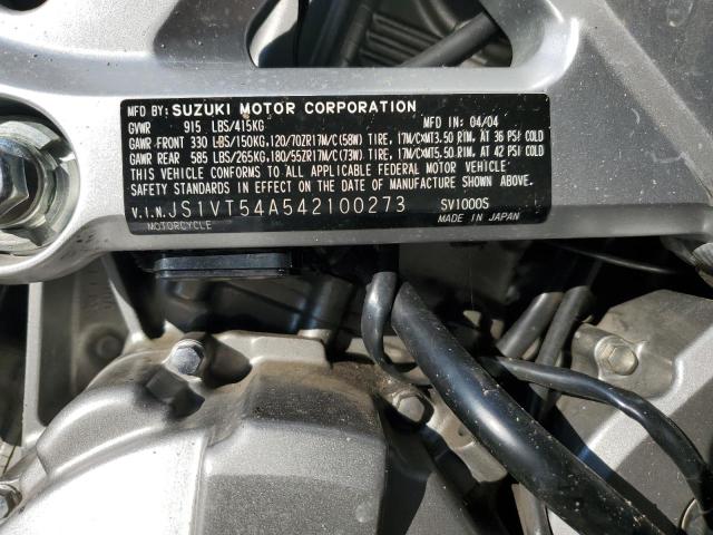 2004 SUZUKI SV1000 SK3 - JS1VT54A542100273