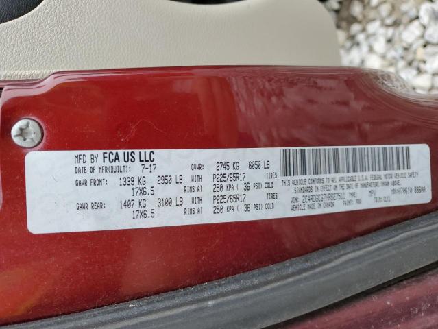 2017 DODGE GRAND CARA - 2C4RDGCG7HR827511