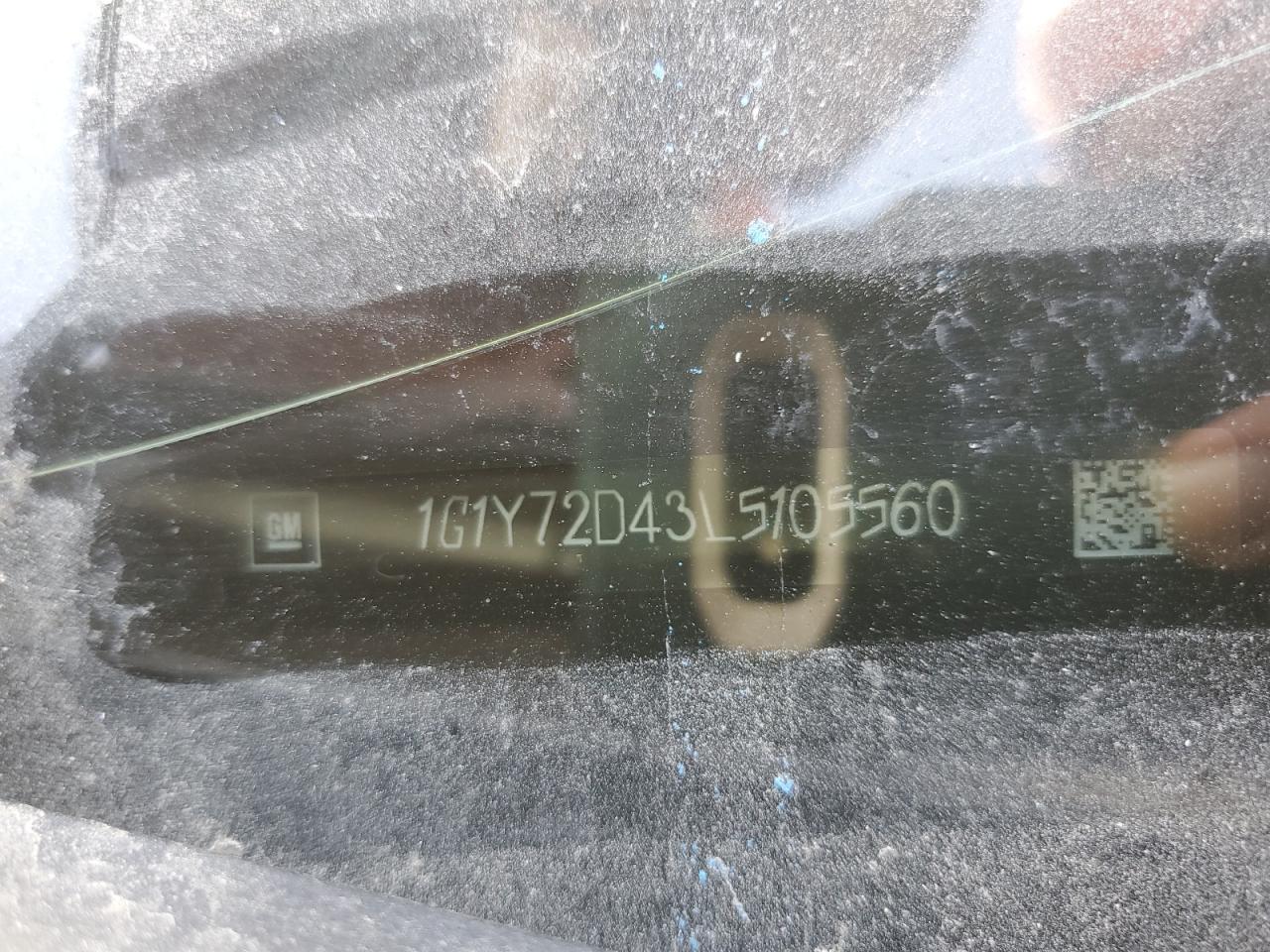 1G1Y72D43L5105560 2020 Chevrolet Corvette Stingray 2Lt