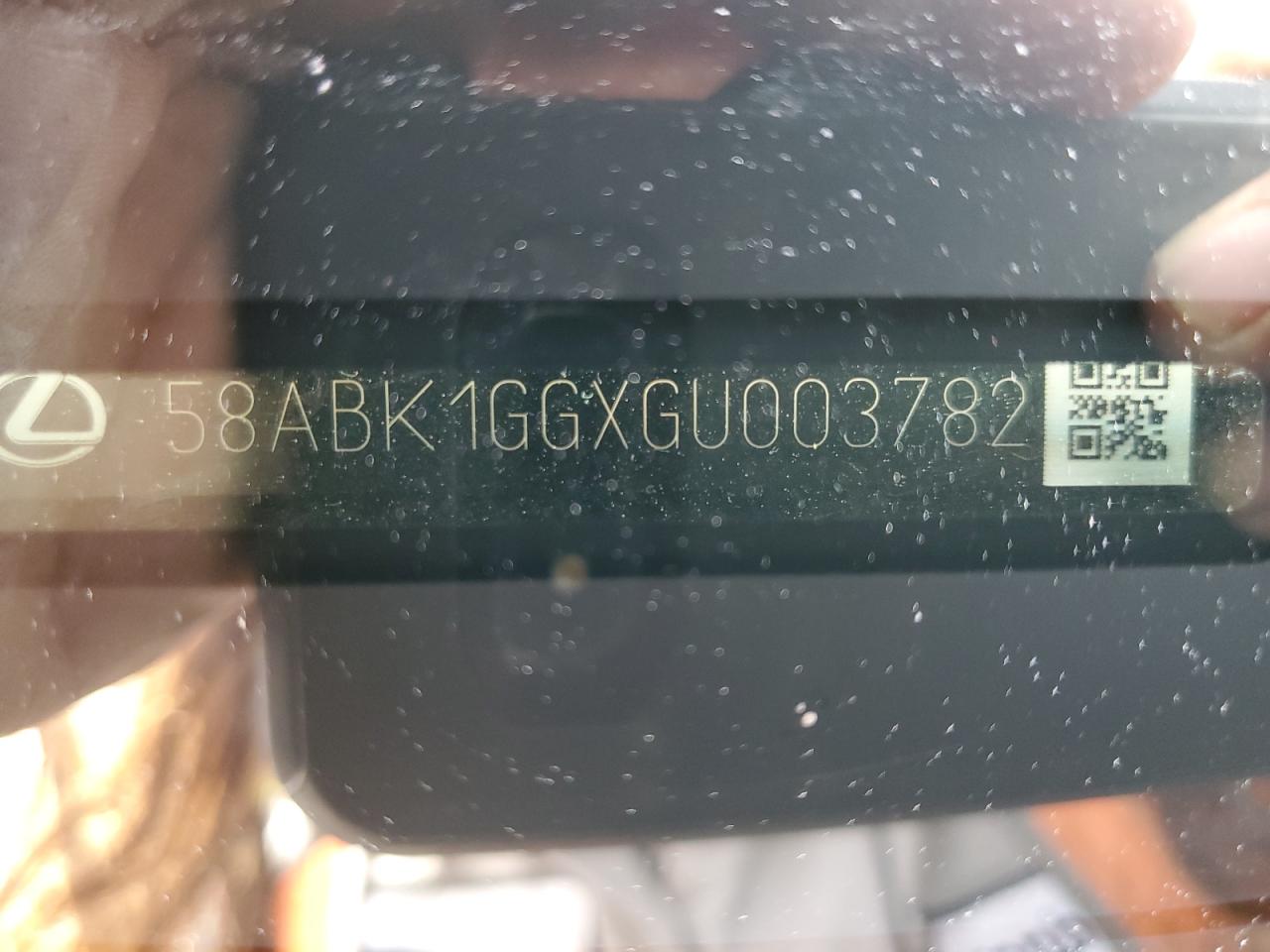 58ABK1GGXGU003782 2016 Lexus Es 350