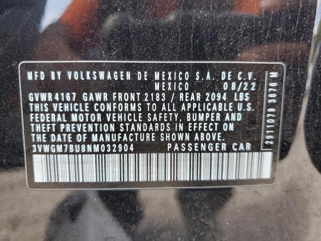 2022 Volkswagen Jetta Sel VIN: 3VWGM7BU8NM032904 Lot: 63336954