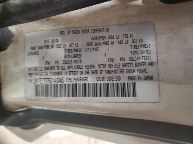 2005 Mazda Rx8 VIN: JM1FE173750143245 Lot: 61648334