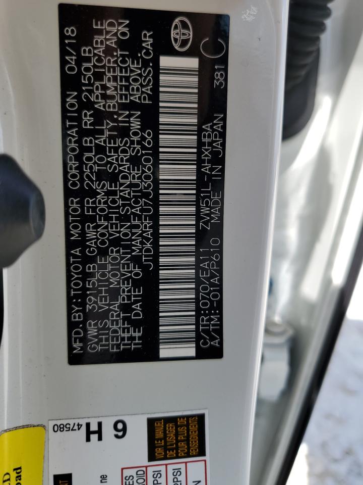 JTDKARFU7J3060166 2018 Toyota Prius