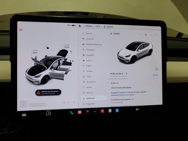 2021 Tesla Model Y VIN: 5YJYGDEE2MF249689 Lot: 62406984