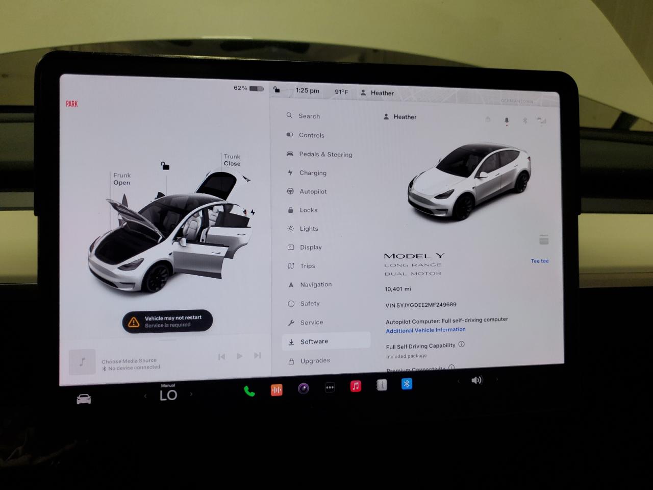 5YJYGDEE2MF249689 2021 Tesla Model Y