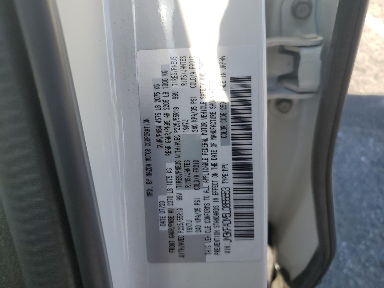 JM3KFADM5L0865553 2020 Mazda Cx-5 Grand Touring