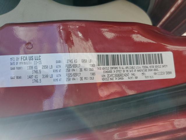 2016 Chrysler Town & Country Touring VIN: 2C4RC1BG8GR214247 Lot: 57368864