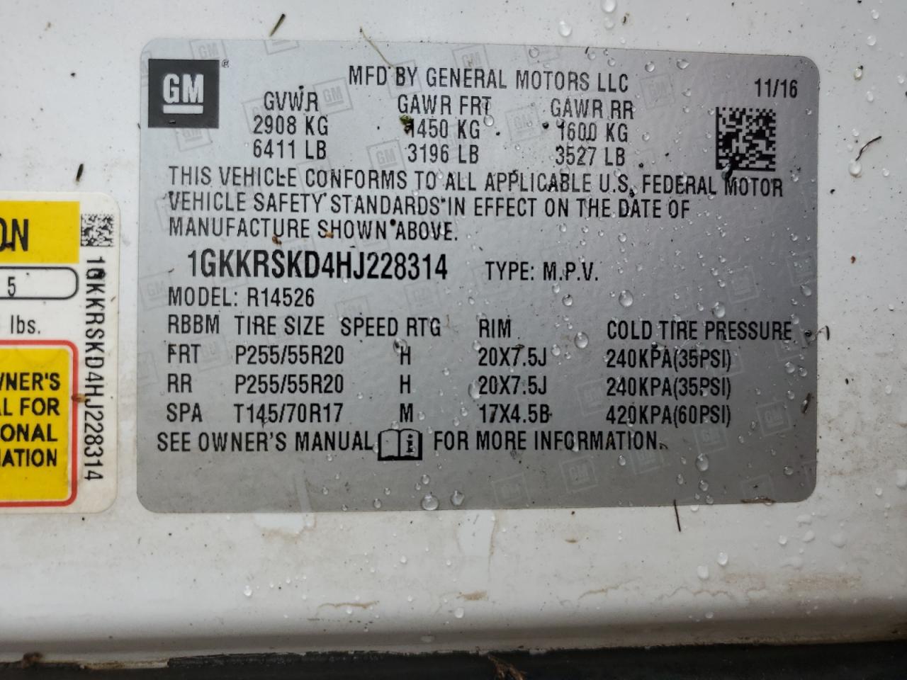 1GKKRSKD4HJ228314 2017 GMC Acadia Limited Slt-2