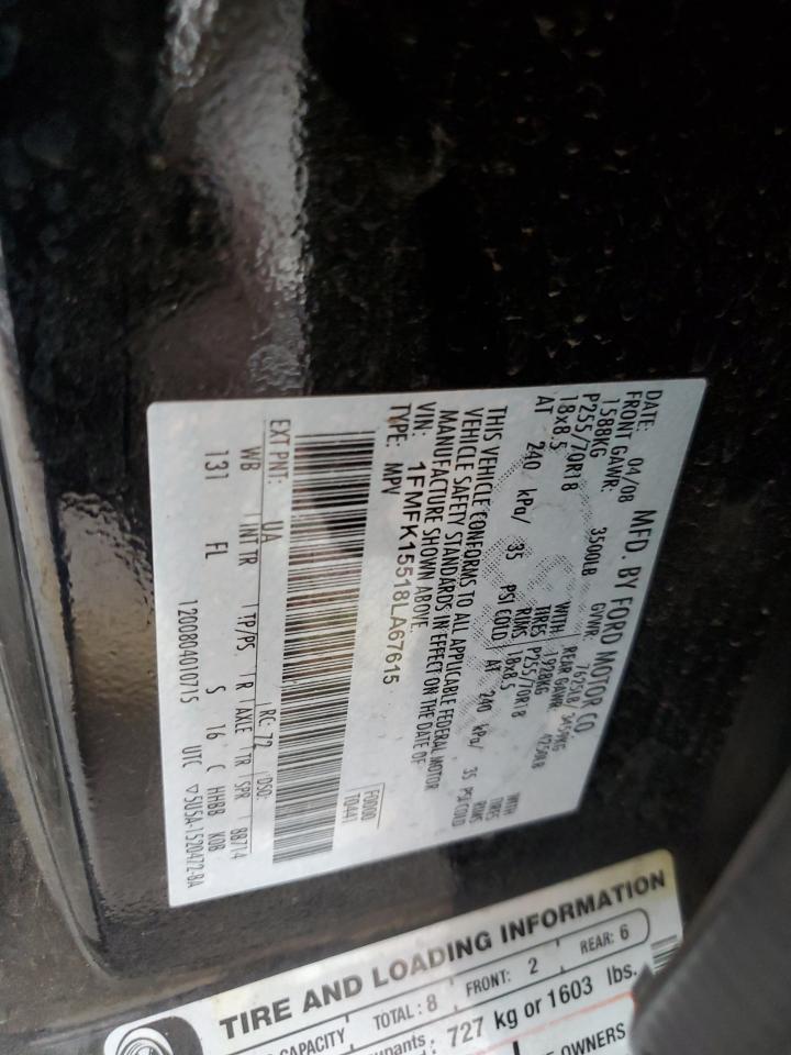 1FMFK15518LA67615 2008 Ford Expedition El Xlt