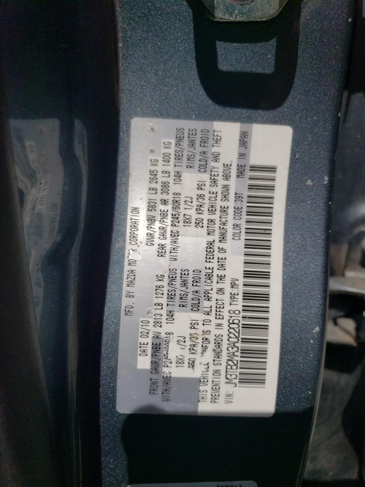 JM3TB2MA3A0220618 2010 Mazda Cx-9