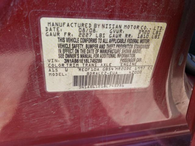 2008 Nissan Sentra 2.0 VIN: 3N1AB61E18L745286 Lot: 61695724