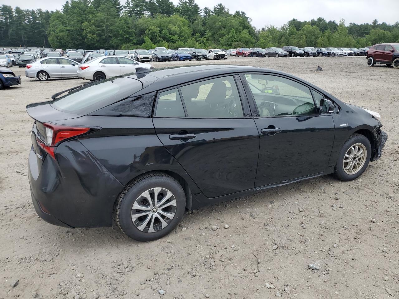 TOYOTA PRIUS 2019 black  hybrid engine JTDL9RFUXK3000512 photo #4