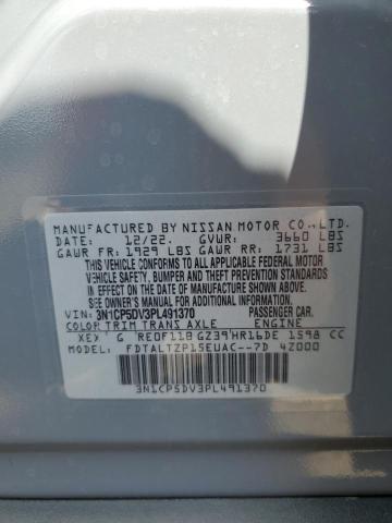 2023 Nissan Kicks Sr VIN: 3N1CP5DV3PL491370 Lot: 61863504