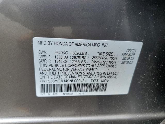 2022 ACURA MDX TECHNO - 5J8YE1H49NL009434