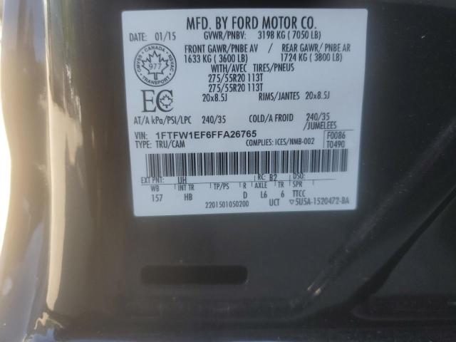 2015 FORD F150 SUPER - 1FTFW1EF6FFA26765