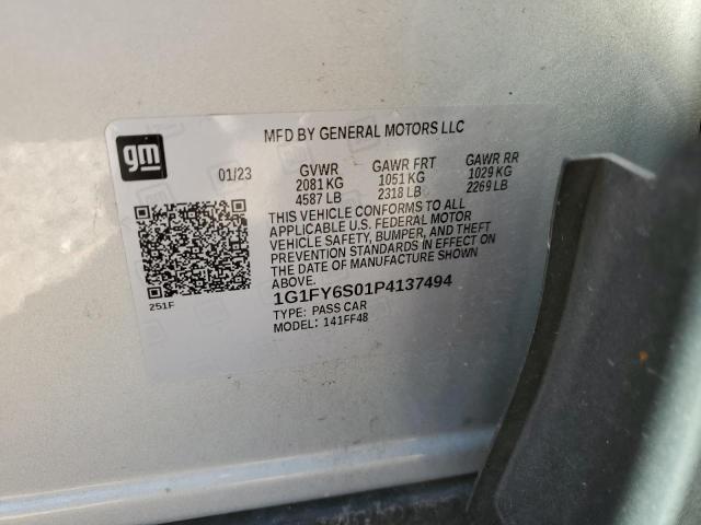 2023 Chevrolet Bolt Euv Lt VIN: 1G1FY6S01P4137494 Lot: 61905194