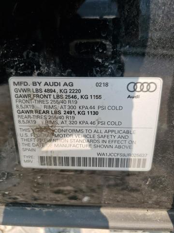 VIN WA1JCCFS9JR025637 2018 Audi Q3, Premium Plus no.13