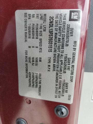 2007 Chevrolet Equinox Ls VIN: 2CNDL13F576031515 Lot: 61520654