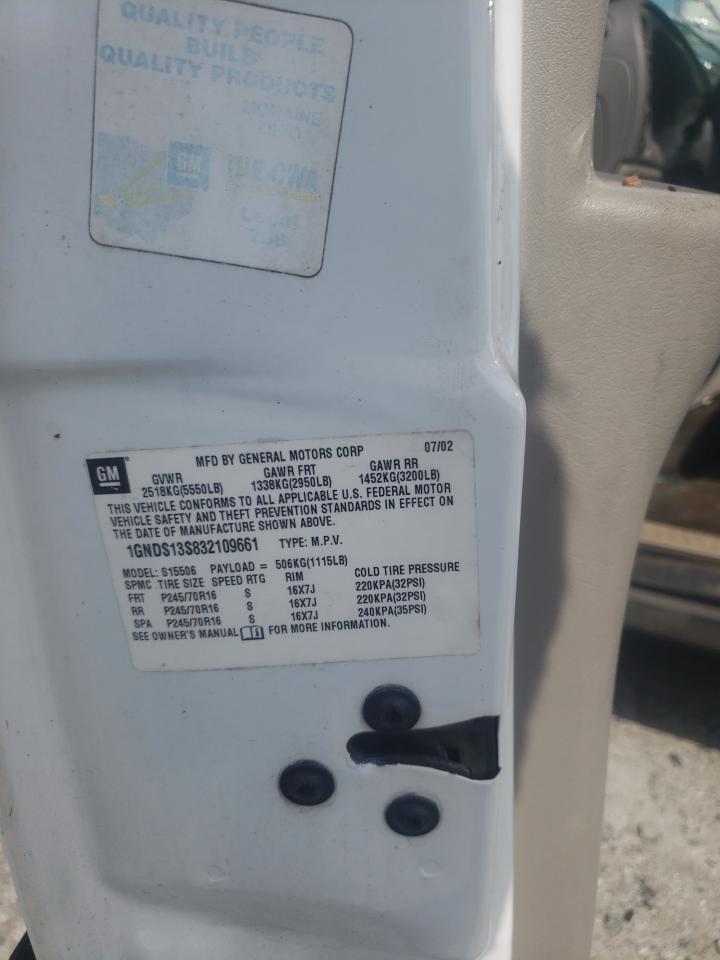 1GNDS13S832109661 2003 Chevrolet Trailblazer