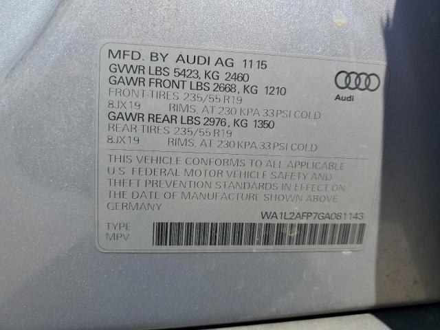 VIN WA1L2AFP7GA081143 2016 Audi Q5, Premium Plus no.14