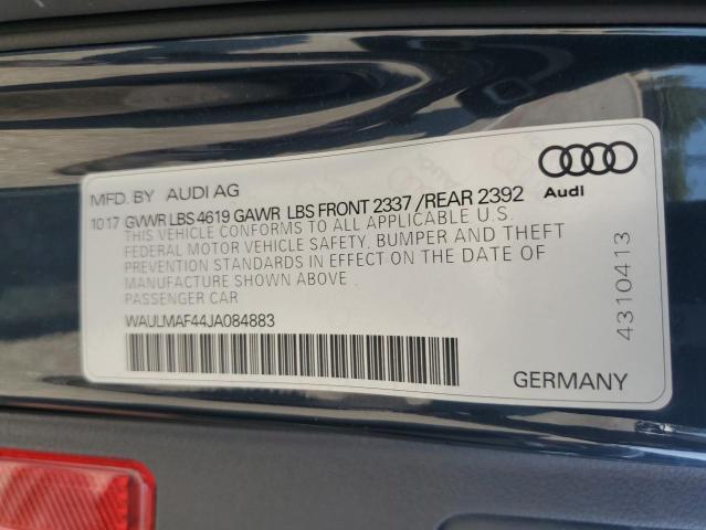 VIN WAULMAF44JA084883 2018 Audi A4, Premium Plus no.12