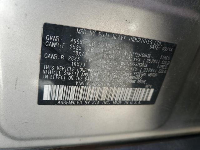 2015 SUBARU OUTBACK 2. - 4S4BSBLC0F3227597