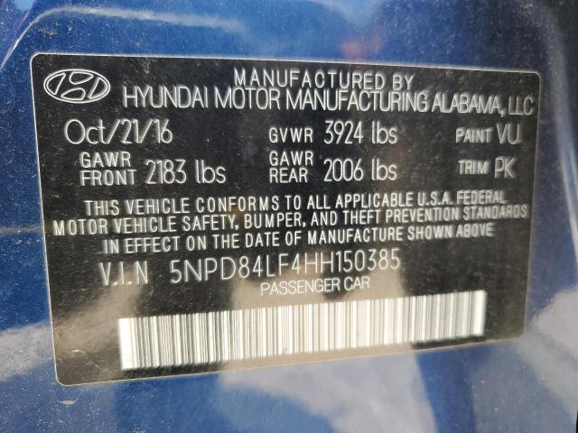 5NPD84LF4HH150385 2017 HYUNDAI ELANTRA - Image 12