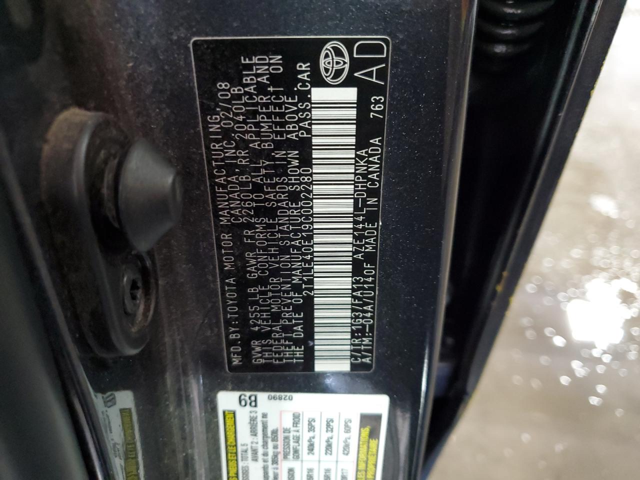 2T1LE40E19C002280 2009 Toyota Corolla Matrix S