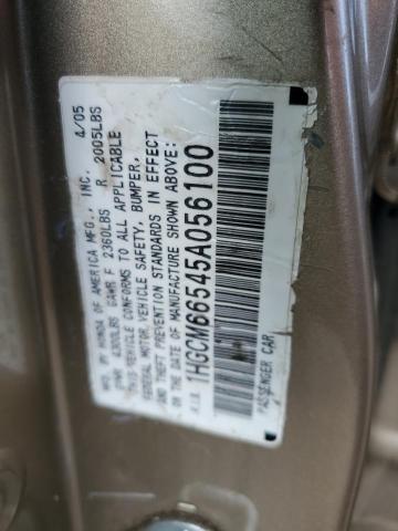 2005 Honda Accord Ex VIN: 1HGCM66545A056100 Lot: 62633774