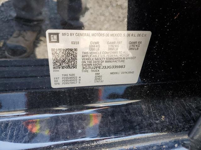 2018 GMC SIERRA 3GTU2PEJ3JG335983