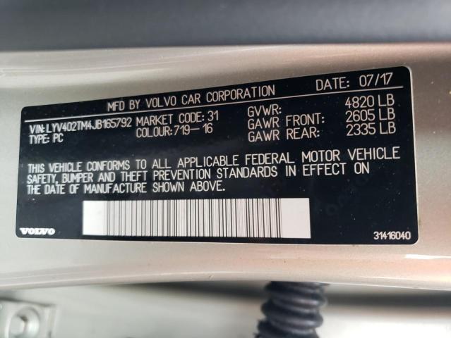 2018 VOLVO S60 T5 - LYV402TM4JB165792