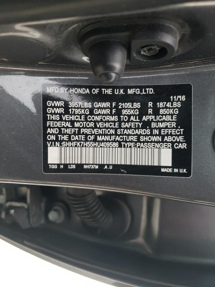 SHHFK7H55HU409586 2017 Honda Civic Ex SHHFK7H55HU409586 2017 Honda Civic Ex