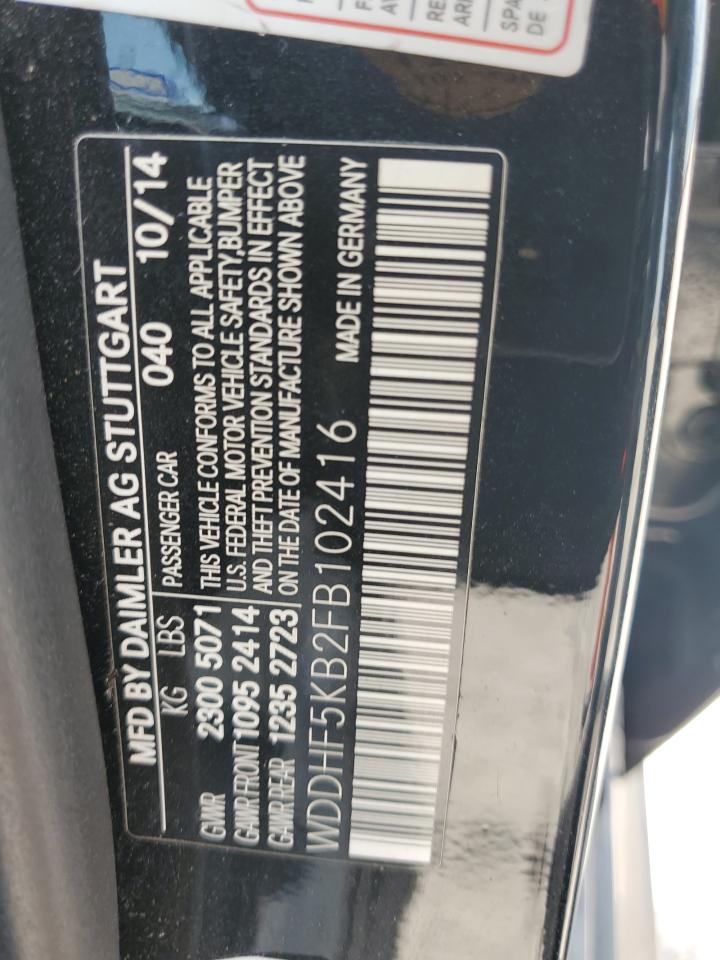 WDDHF5KB2FB102416 2015 Mercedes-Benz E 350