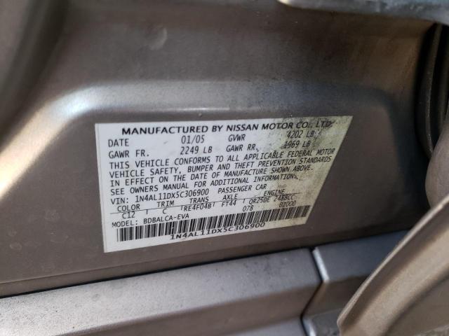2005 Nissan Altima S VIN: 1N4AL11DX5C306900 Lot: 61305624