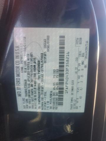 2003 Ford Mustang VIN: 1FAFP40433F358216 Lot: 61364414