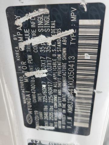 2019 Hyundai Tucson Limited VIN: KM8J3CA41KU050413 Lot: 62693764