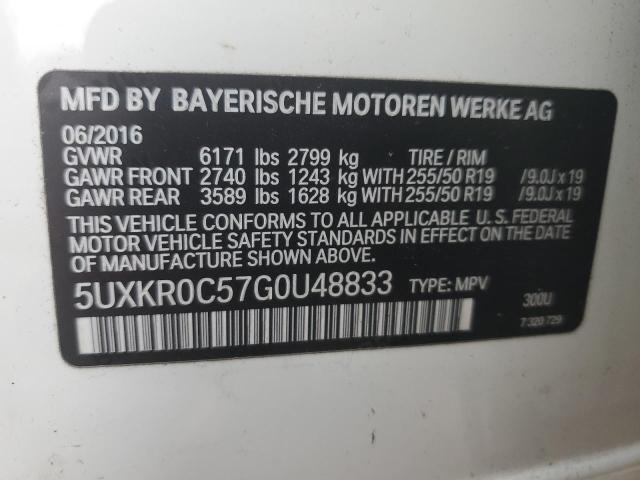 VIN 5UXKR0C57G0U48833 2016 BMW X5, Xdrive35I no.13